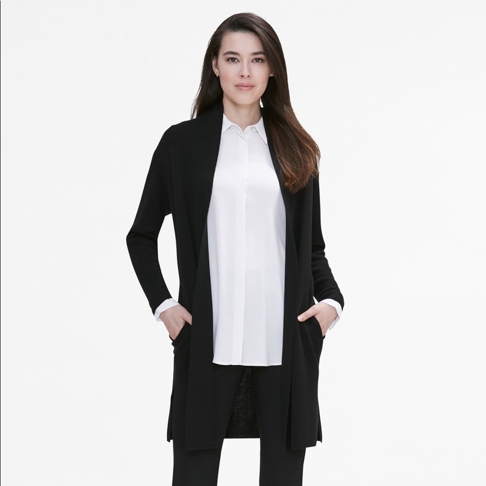 Mm LaFleur Ono 2.0 cardigan (XL, black)